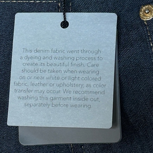 St.John Sport Dark Wash Blue Jeans Designer Chic Quiet Luxury Preppy Women Sz 12 - Picture 14 of 16